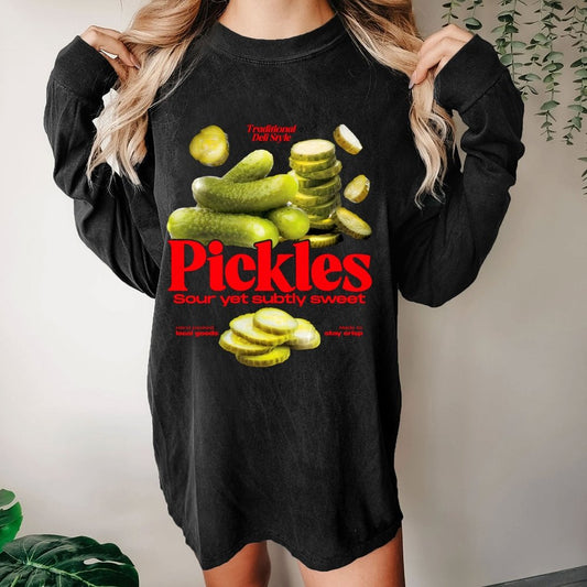 Retro Pickle Commercial Washed Long Sleeve Tee