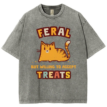 Slightly Feral Vintage Distressed T-shirt