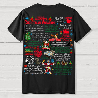 Holiday Vacation Quote Front And Back Printing Geek T-Shirt
