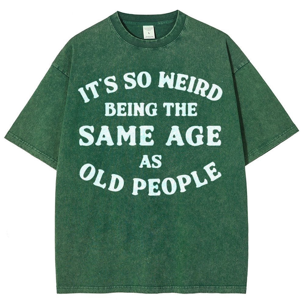 Same Age As Old People Vintage Distressed T-shirt