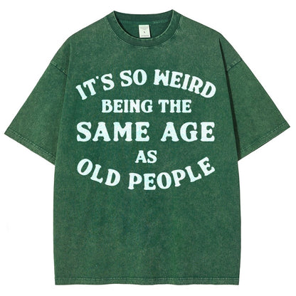 Same Age As Old People Vintage Distressed T-shirt