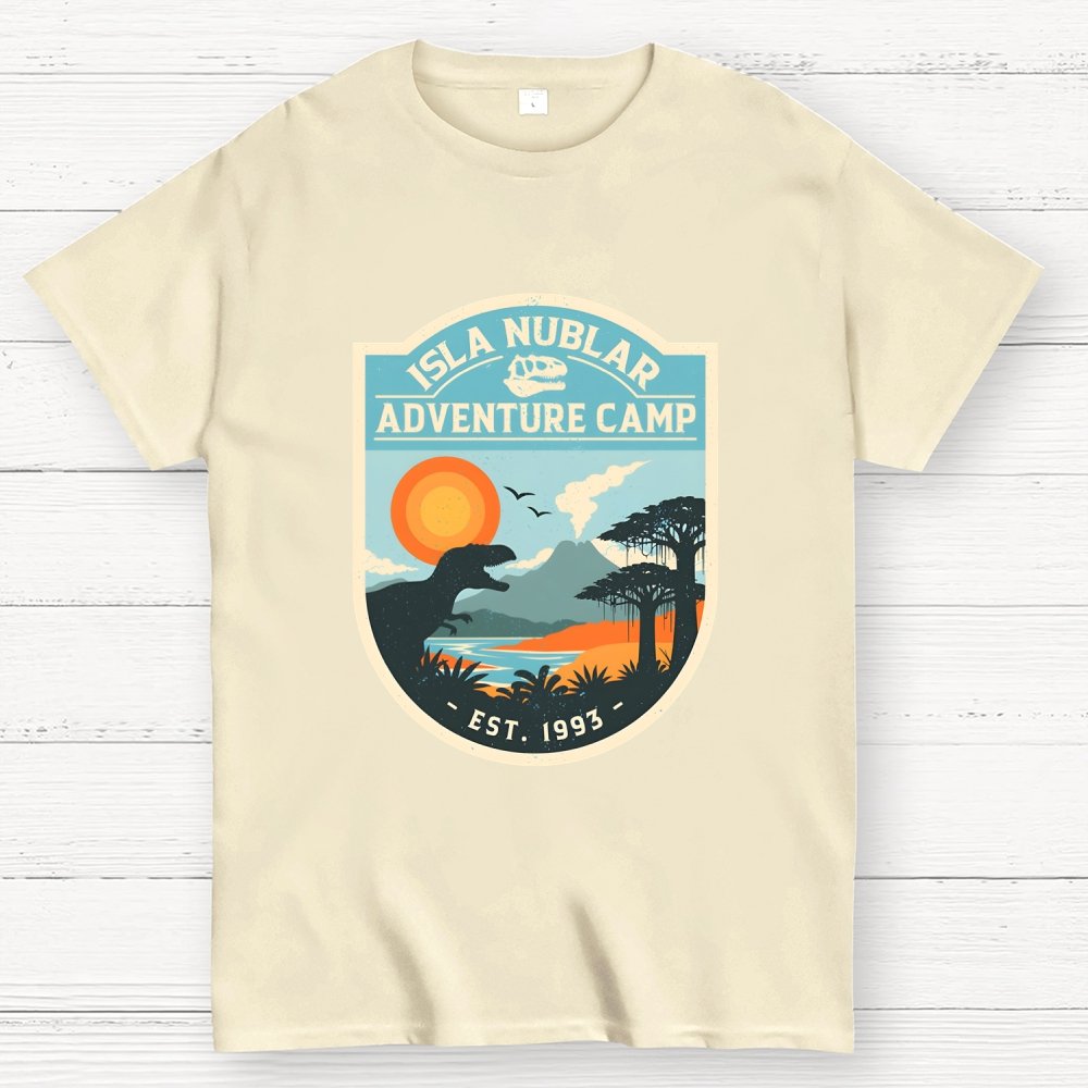 Dinosaur Island Adventure Camp Geek T-Shirt