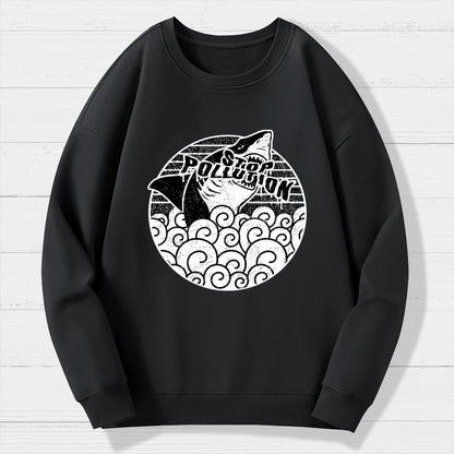 Stop pollution Geek Cotton Sweatshirt