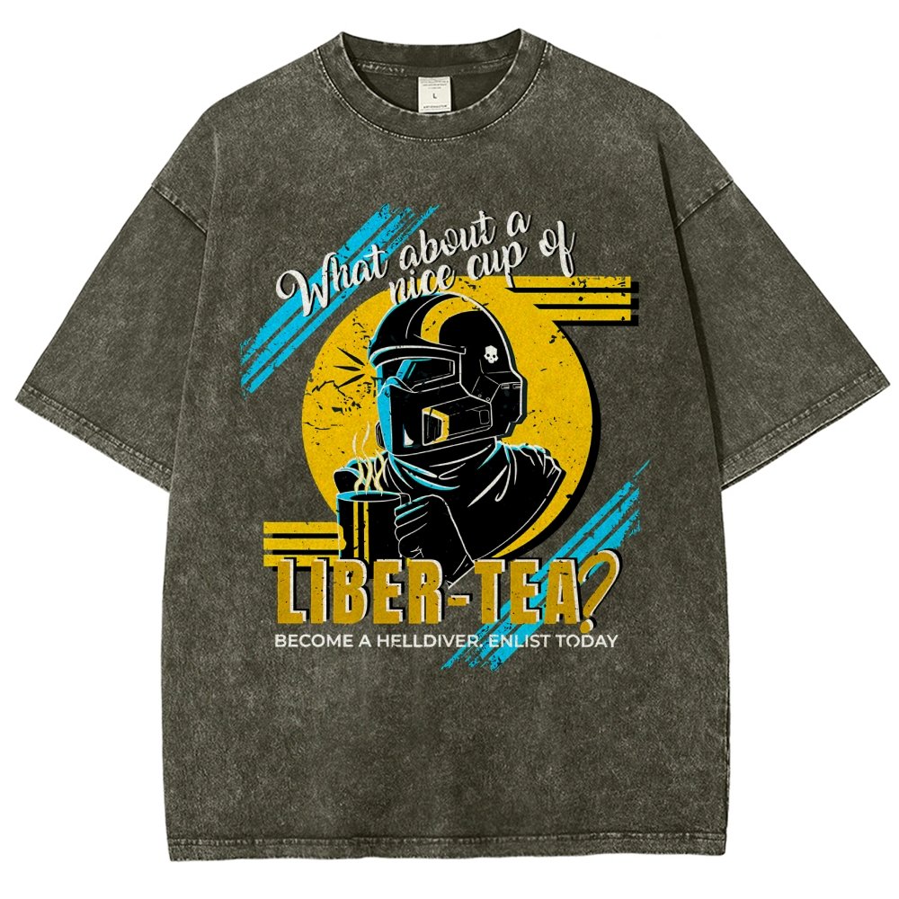 What About A Cup Of Liber-Tea Vintage Distressed T-shirt
