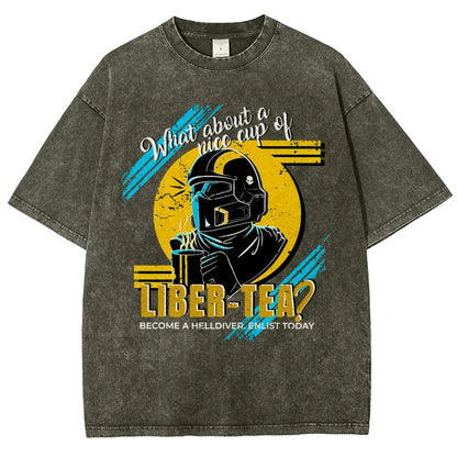 What About A Cup Of Liber-Tea Vintage Distressed T-shirt