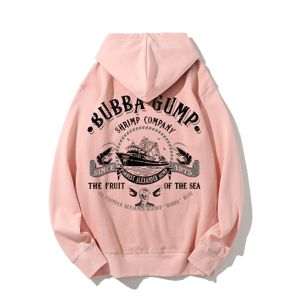 The Fruit Of The Sea Printed Back Unisex Cotton Hoodie