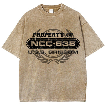 Vintage Property of ABC123 Vintage Distressed T-shirt