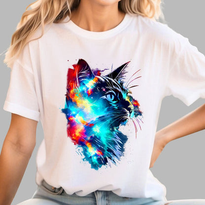 Cosmos Cat Geek T-Shirt