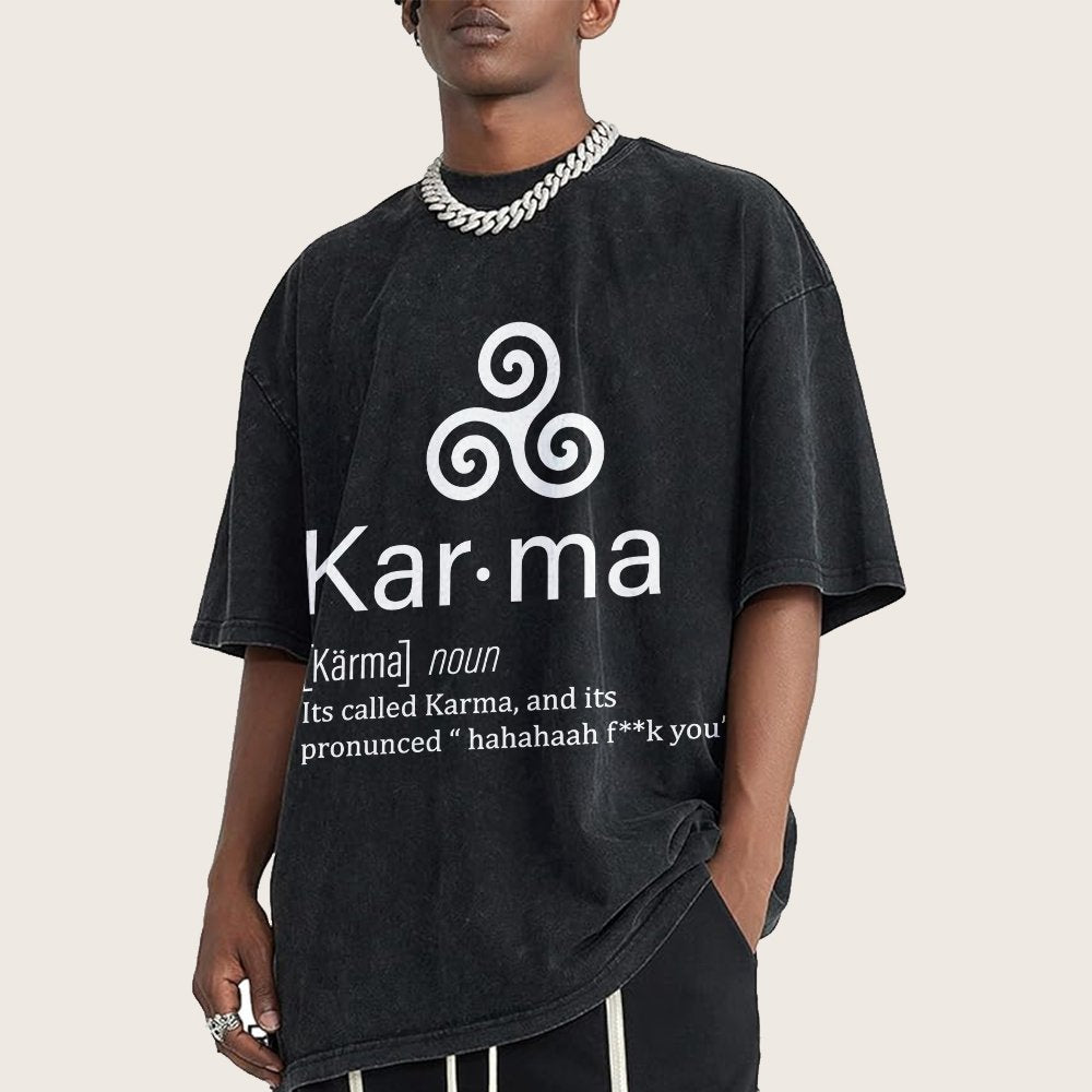 Karma definition Vintage Distressed T-shirt
