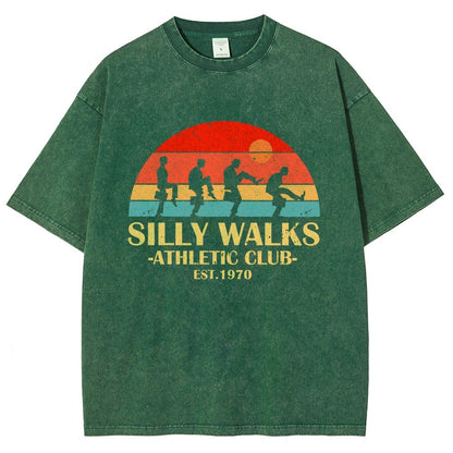 Silly Walks - Athletic Club Vintage Distressed T-shirt