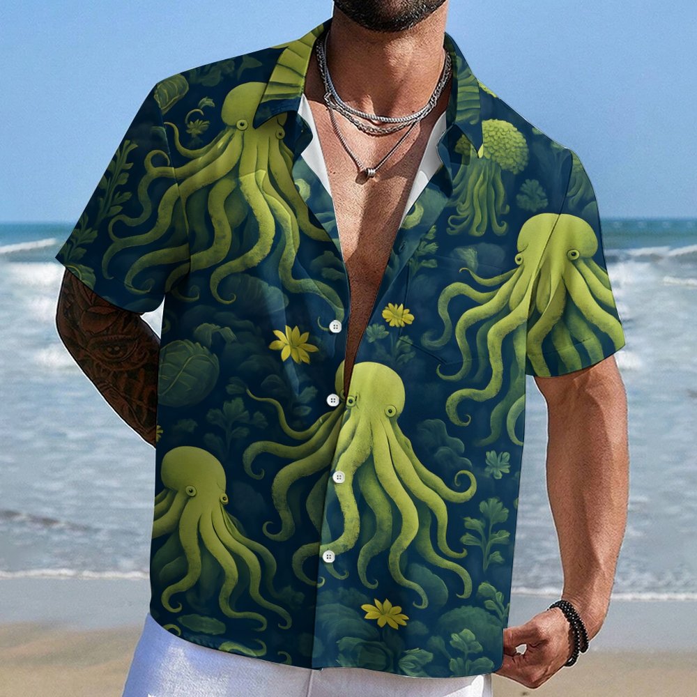 Octopus Geek Hawaiian Shirt