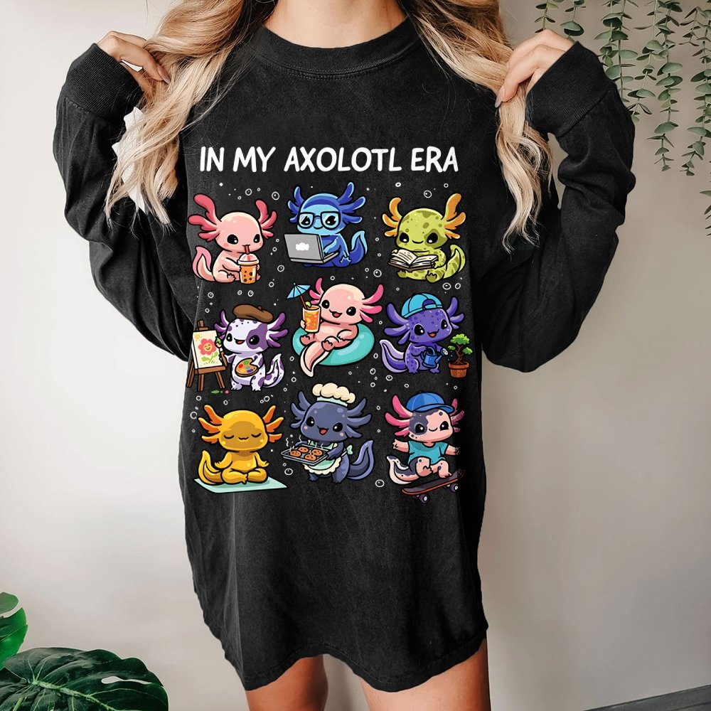 In My Axolotl Era Washed Long Sleeve Tee