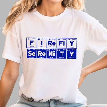 Funny Firefly Starship Symbols Geek T-Shirt