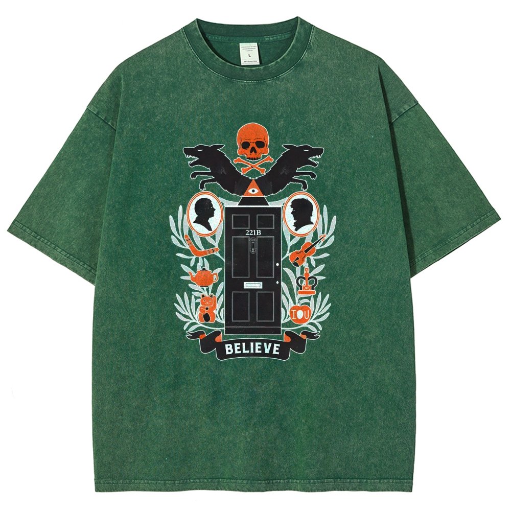 221b Elm St Vintage Distressed T-shirt