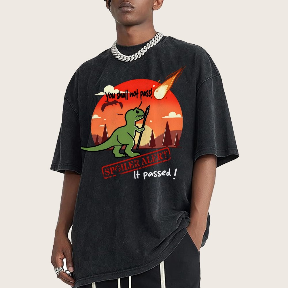 Spoiler Alert You Can't Go Through! Vintage Distressed T-shirt