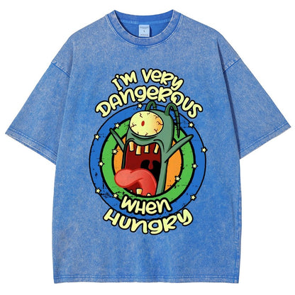 Very Dangerous When Hungry Vintage Distressed T-shirt