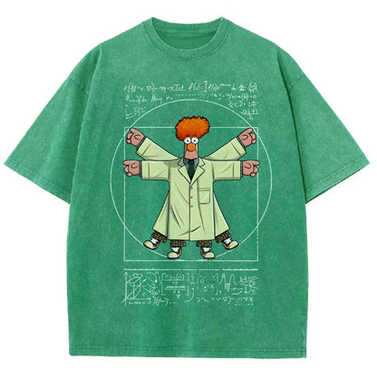 Vitruvian Puppet Vintage Distressed T-shirt