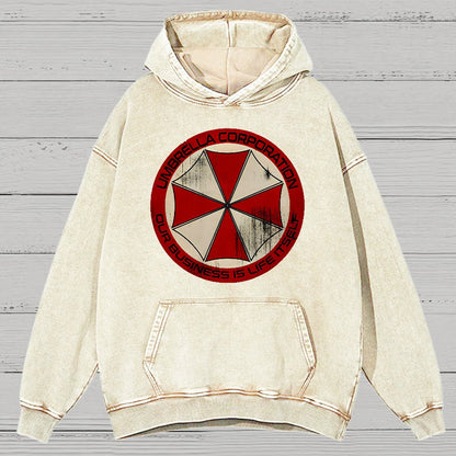 Our Business is Life Itself Vintage Distressed Hoodie