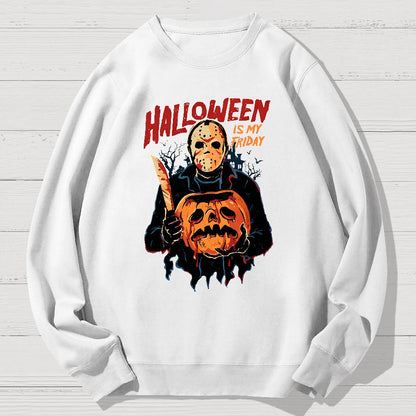 Halloween Is My Friday Geek Cotton Sweatshirt