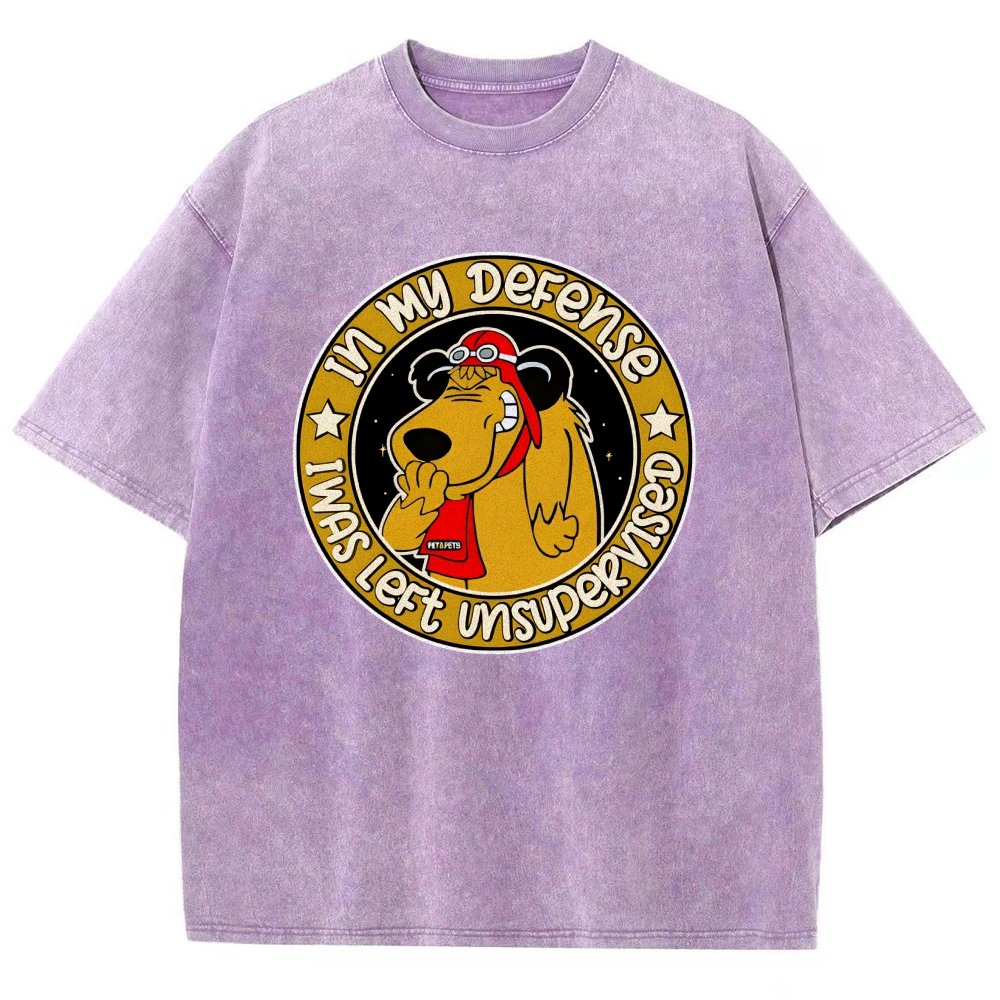In My Defense I Was Left Unsupervised Vintage Distressed T-shirt