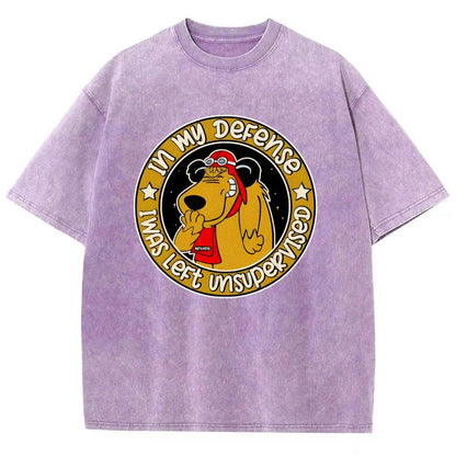In My Defense I Was Left Unsupervised Vintage Distressed T-shirt