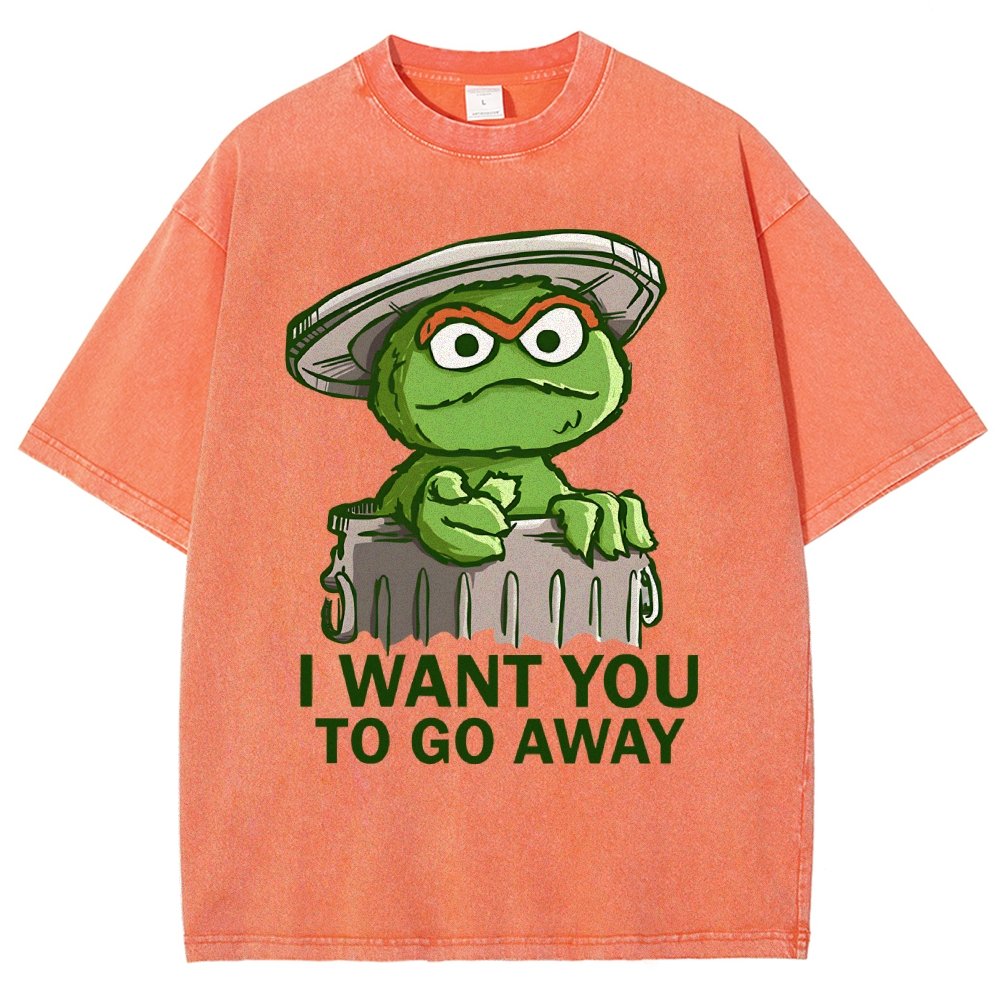 I Want You to Go Away Vintage Distressed T-shirt