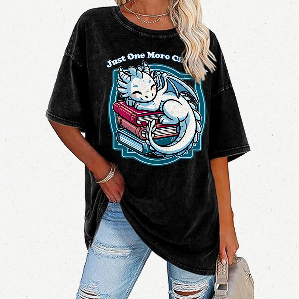 Just One More Chapter Vintage Distressed T-shirt