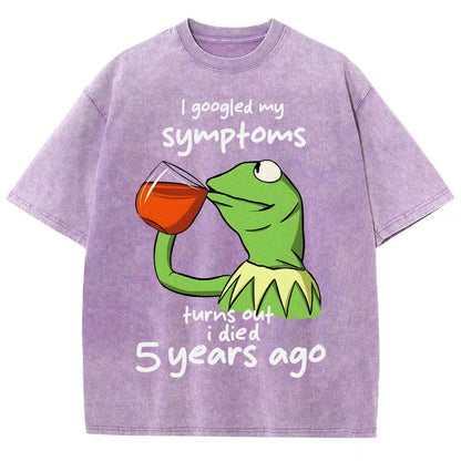 Goolged Symptoms Vintage Distressed T-shirt
