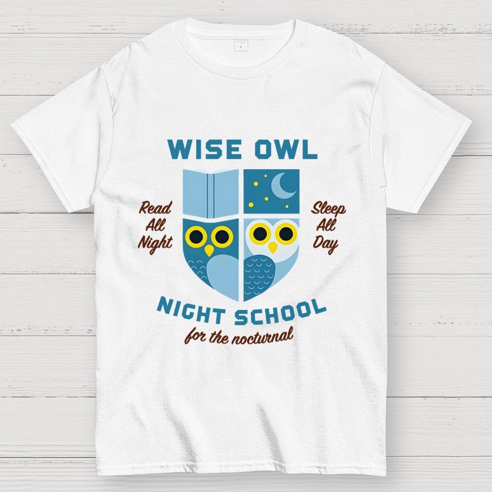Wise Owl Night School Unisex Geek T-Shirt