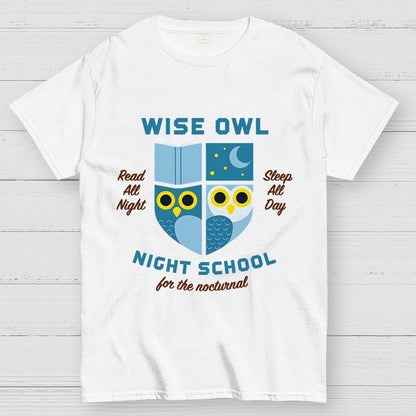 Wise Owl Night School Unisex Geek T-Shirt