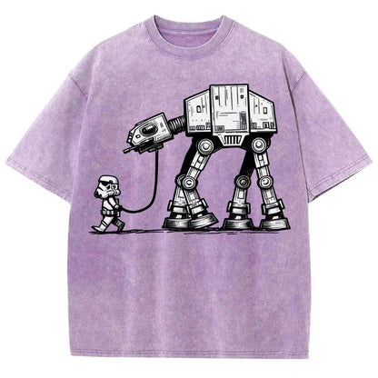Empire Robot Dog - Galactic Skirmishes Vintage Distressed T-shirt