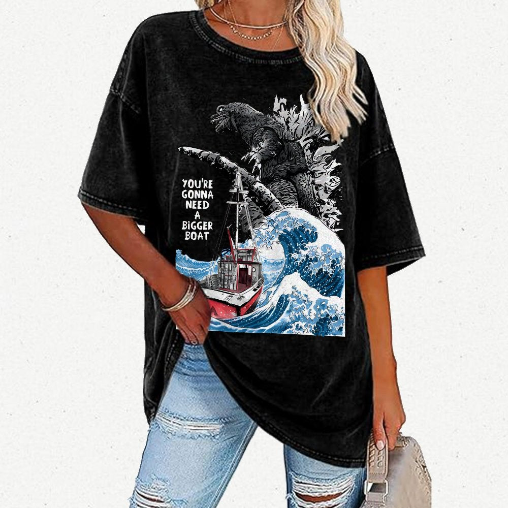 You need a bigger boat Funny Vintage Distressed T-shirt
