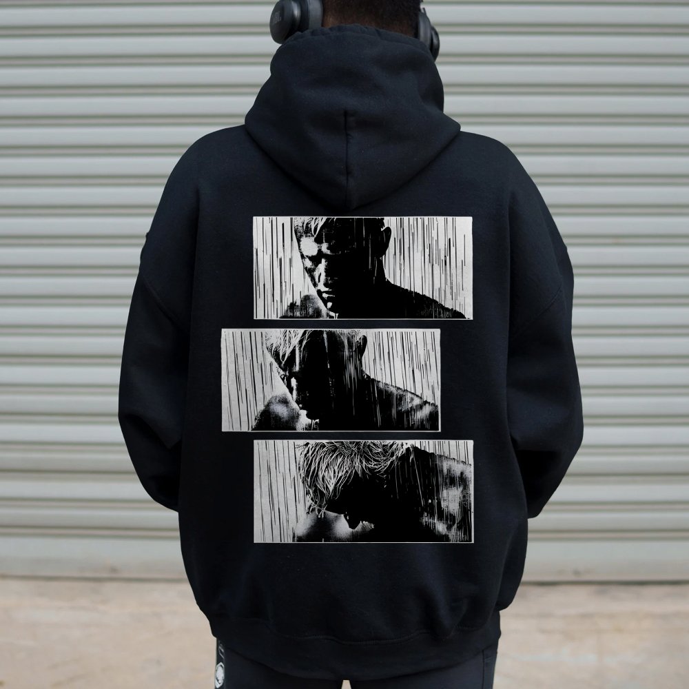Tears In Rain Printed Back Unisex Cotton Hoodie