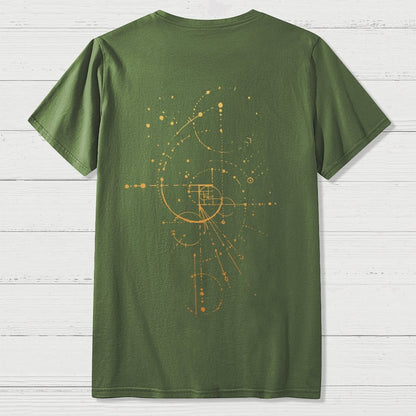 Fibonacci Nerdy  Back Printing Geek T-Shirt