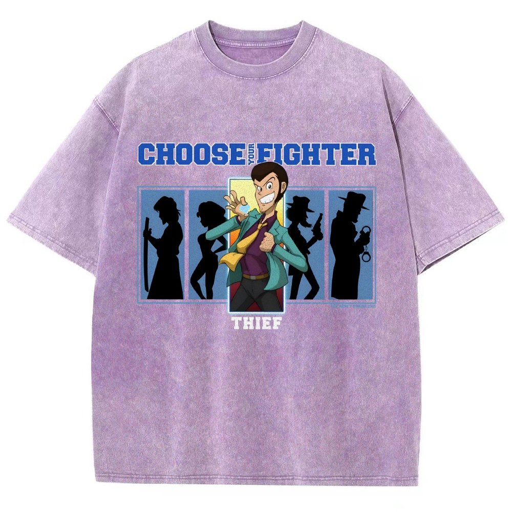Choose Your Fighter Thief Vintage Distressed T-shirt