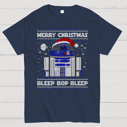 Bleep Bop Bleep Xmas Geek T-Shirt