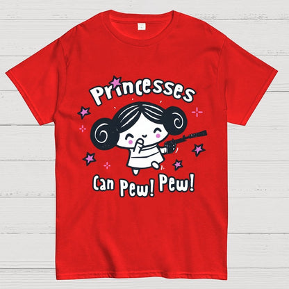 Princesses Can Pew! Pew! Too Geek T-Shirt