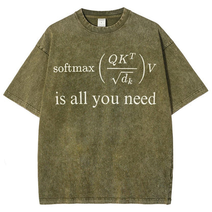 Attention is All You Need Vintage Distressed T-shirt