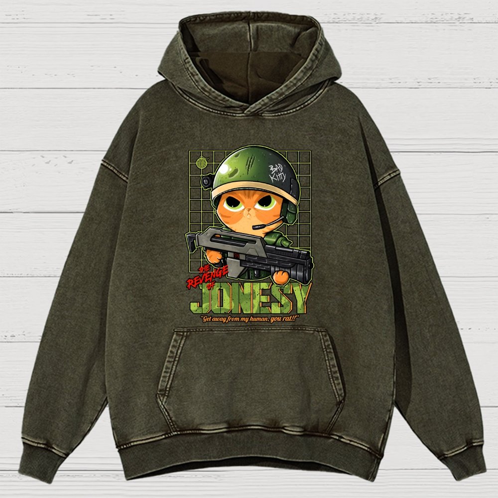 The Revenge Of Jonesy Vintage Distressed Hoodie