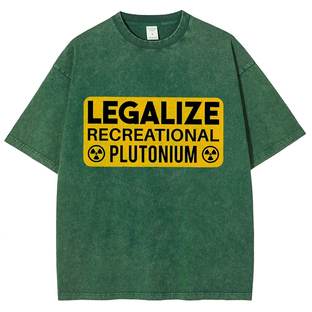 Legalize Recreational Plutonium Vintage Distressed T-shirt