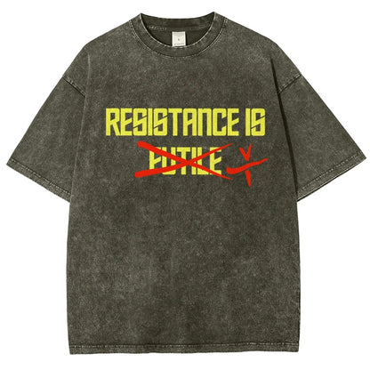 Resistance is futile Vintage Distressed T-shirt