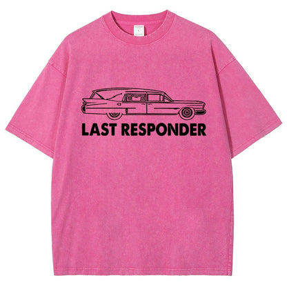 Last Responder Vintage Distressed T-shirt