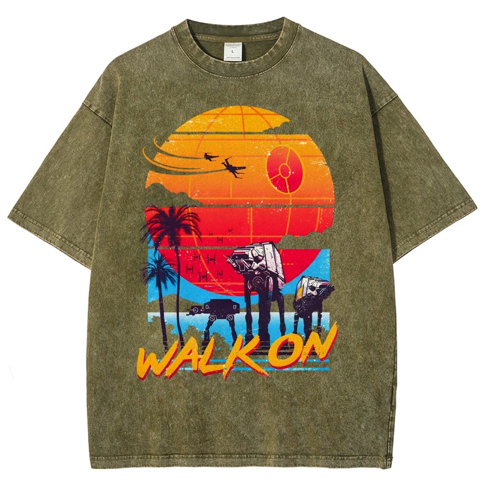 Walk On Vintage Distressed T-shirt
