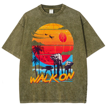 Walk On Vintage Distressed T-shirt