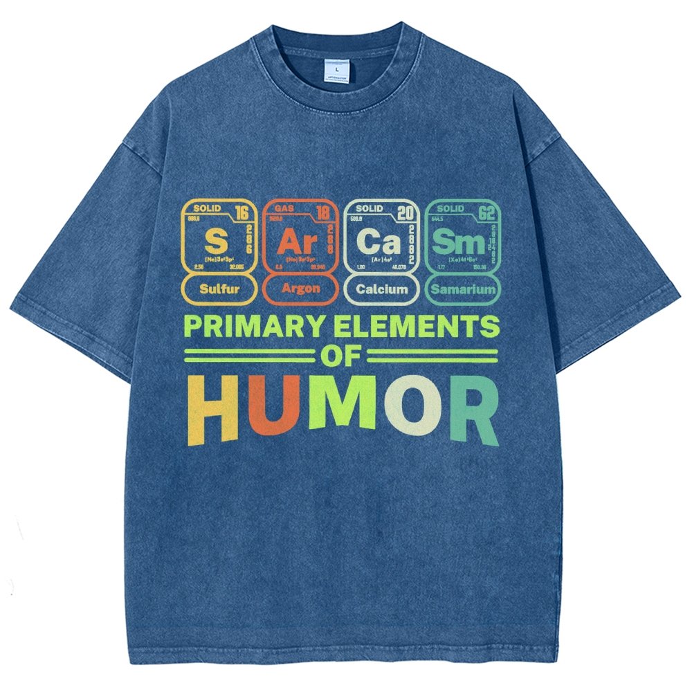 Primary Elements Of Humor Vintage Distressed T-shirt
