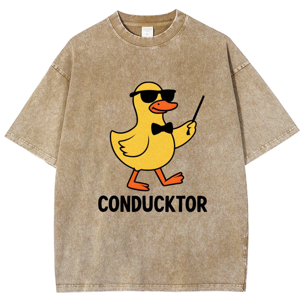 Conducktor Vintage Distressed T-shirt
