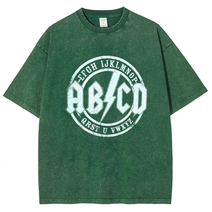 Hard Rock Alphabet Vintage Distressed T-shirt