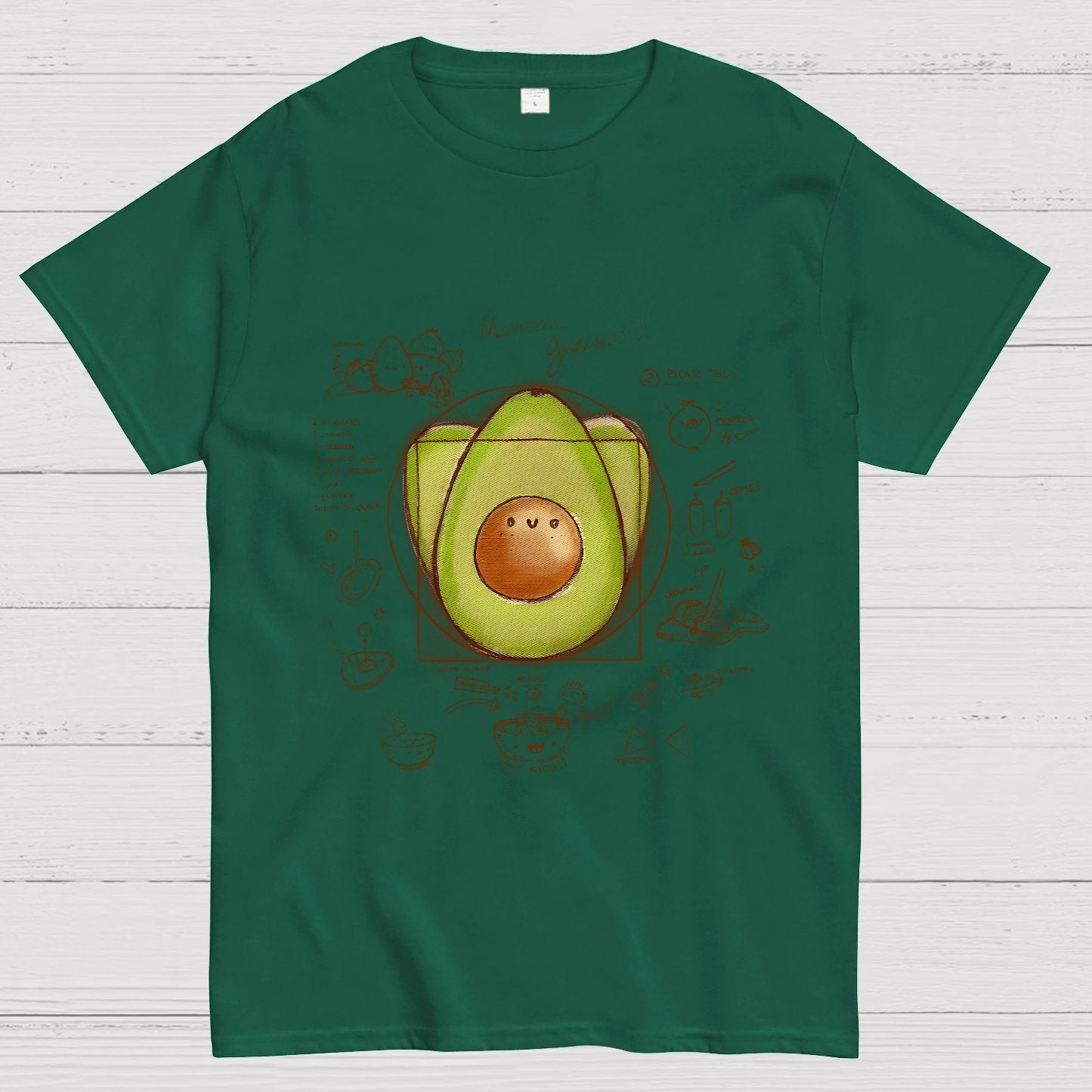 Divine Avocado Recipe Geek T-Shirt