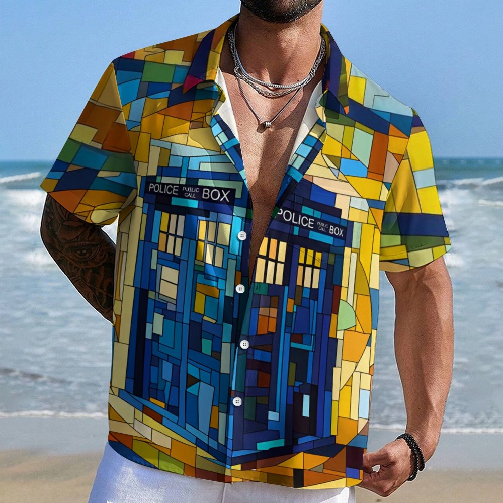 Cubist Time And Space Geek Hawaiian Shirt