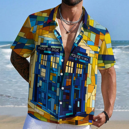 Cubist Time And Space Geek Hawaiian Shirt